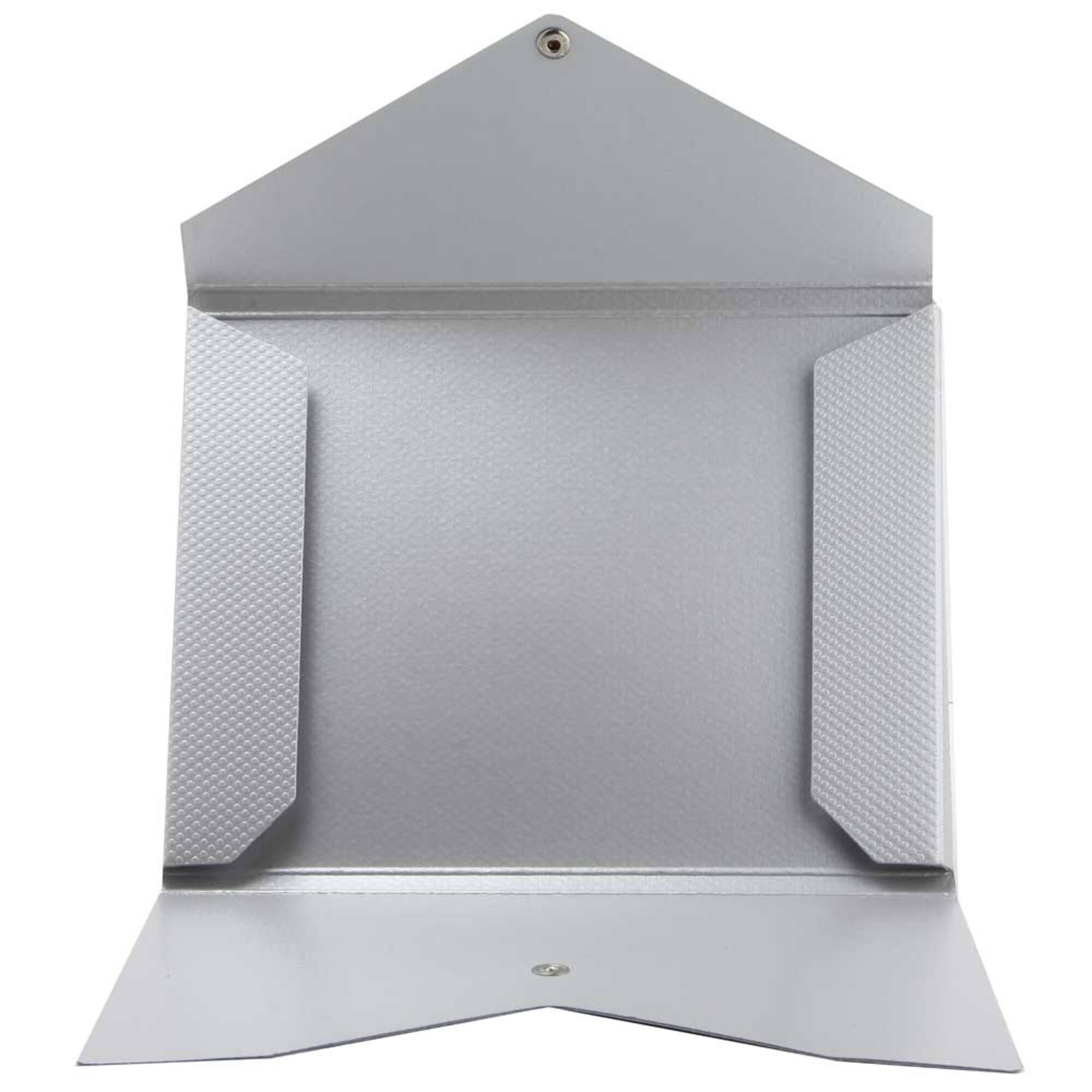 JAM Paper Textured Silver Kraft 9.25" x 12.25" Recycled Portfolio
